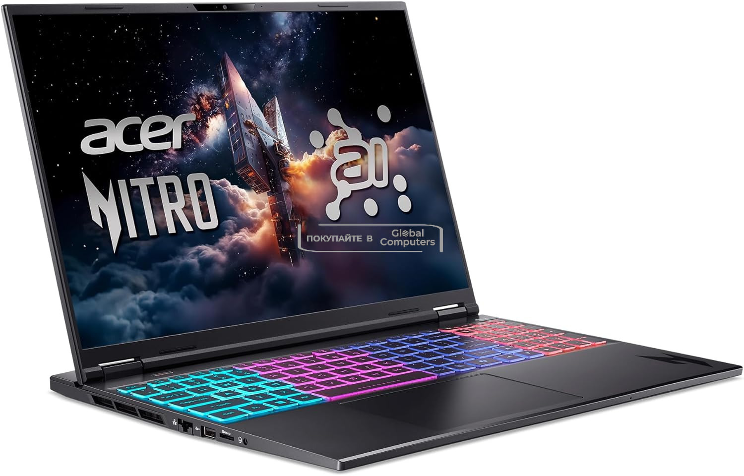 Acer Nitro 16S AI AN16S-61-R7YL 16" FHD AMD Ryzen AI 7 350H/16GB/1TB SSD/RTX 5060/Win 11 фото