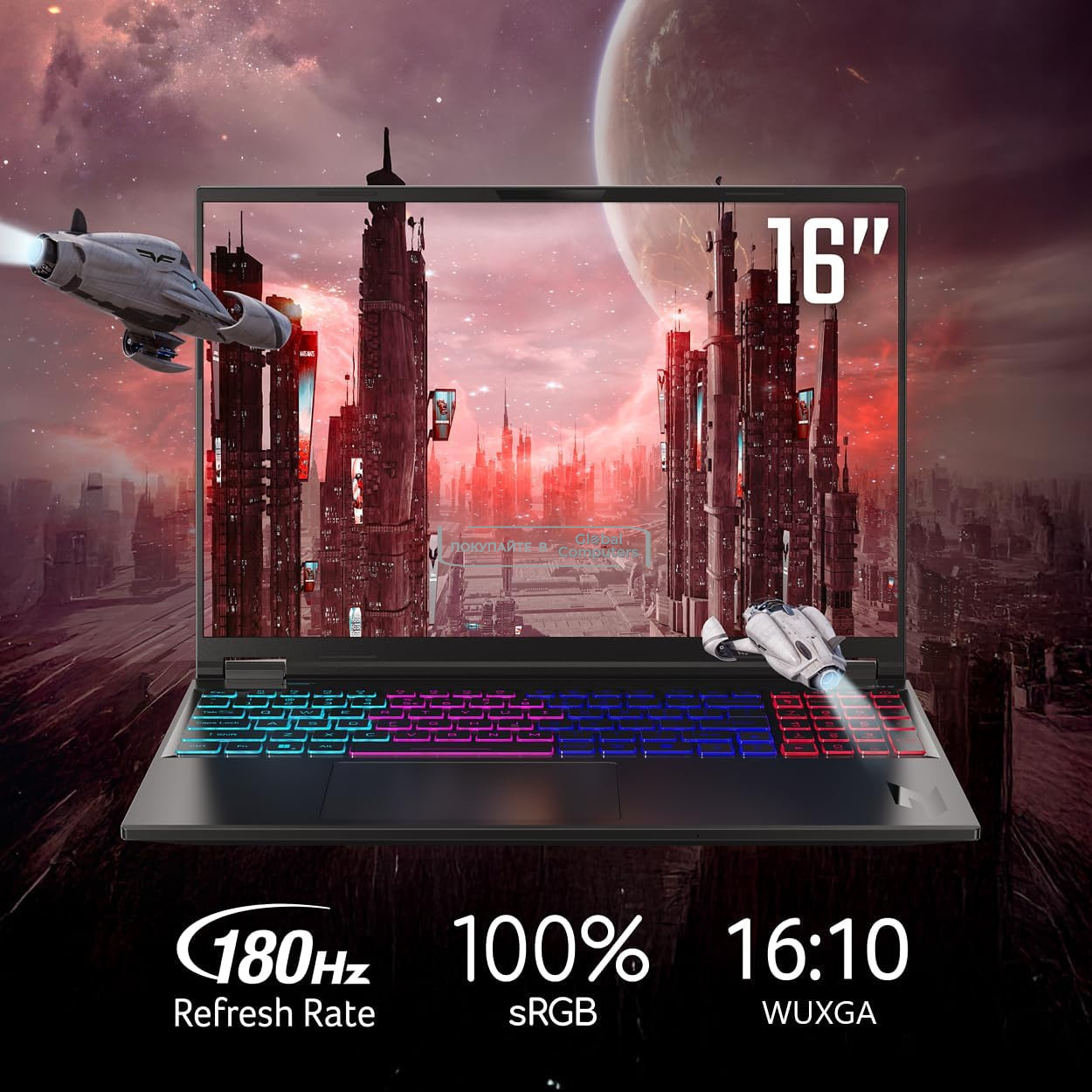 Acer Nitro 16S AI AN16S-61-R7YL 16" FHD AMD Ryzen AI 7 350H/16GB/1TB SSD/RTX 5060/Win 11 фото