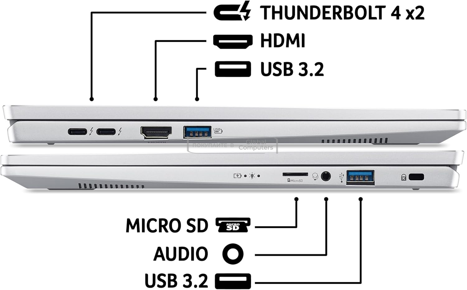 Acer Swift Go 14 SFG14-73-56KL 14" 2.8K OLED Intel Core Ultra 5 125H/16GB/512GB SSD/Win 11 фото