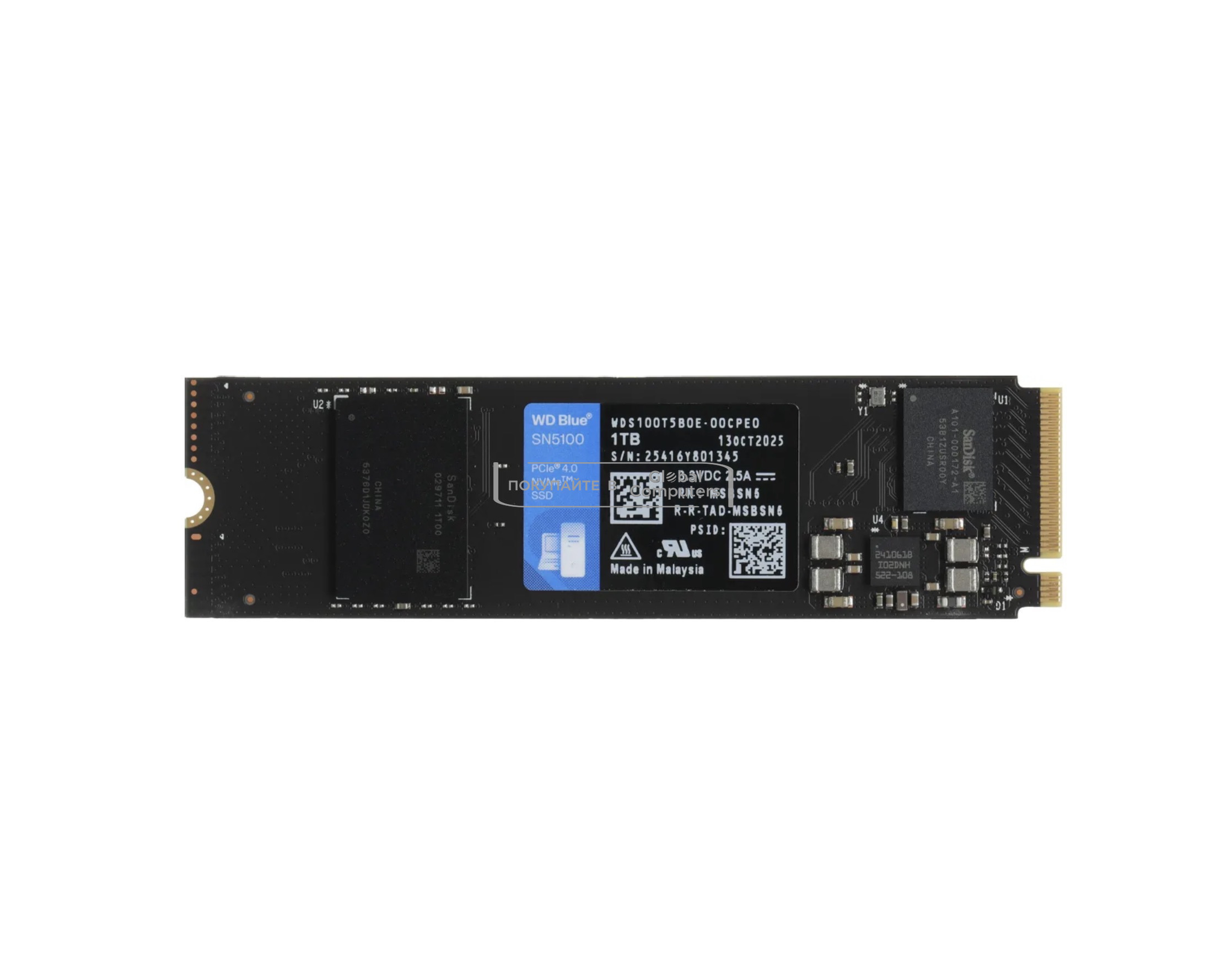WD Blue SN5100 1TB SSD WDS100T5B0E фото