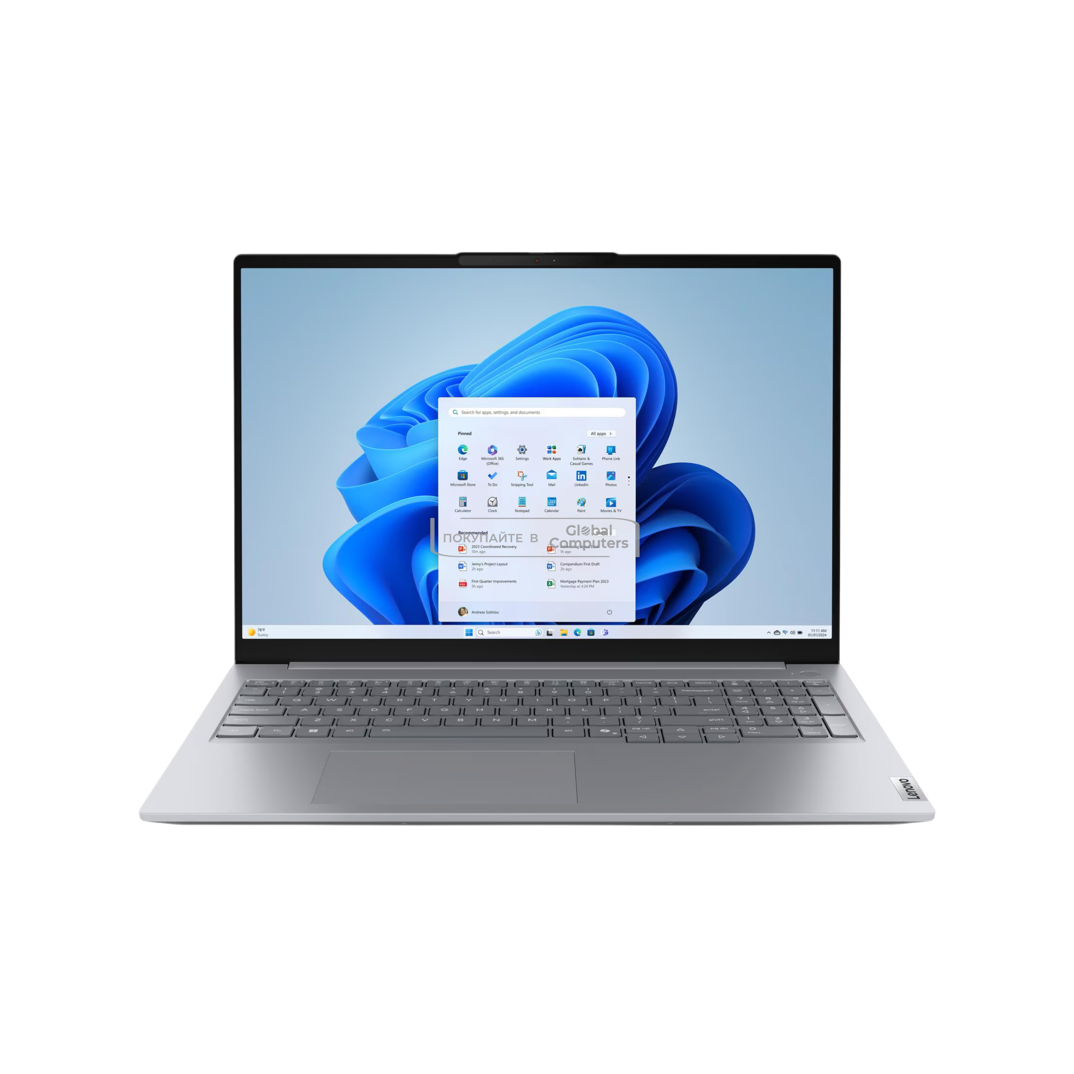 Lenovo ThinkBook 16 G7+ 16" 2.5K AMD R7 H 255/24gb/512gb/Radeon 780M/Win 11 (21U50001CD)