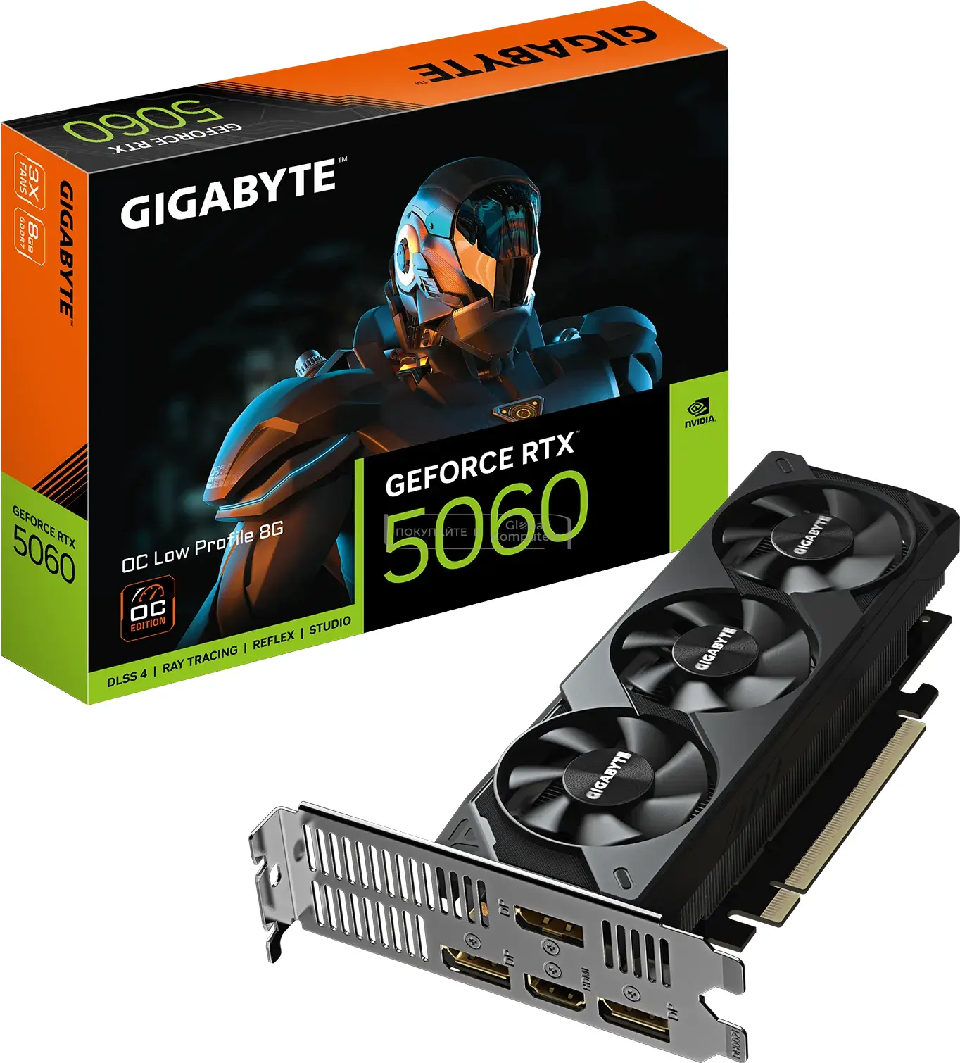 GIGABYTE GeForce RTX 5060 OC Low Profile 8G (9VN5060O8L-00-G10) фото