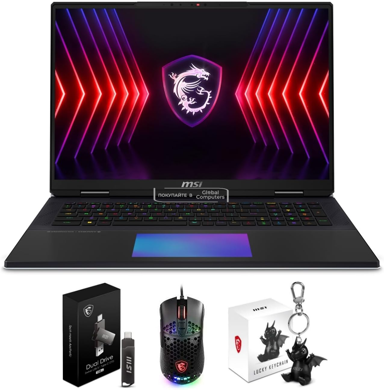 MSI Titan 18 HX AI A2XWIG-616US 18" UHD Core Ultra 285HX/64GB/4TB SSD/RTX 5080/Win 11