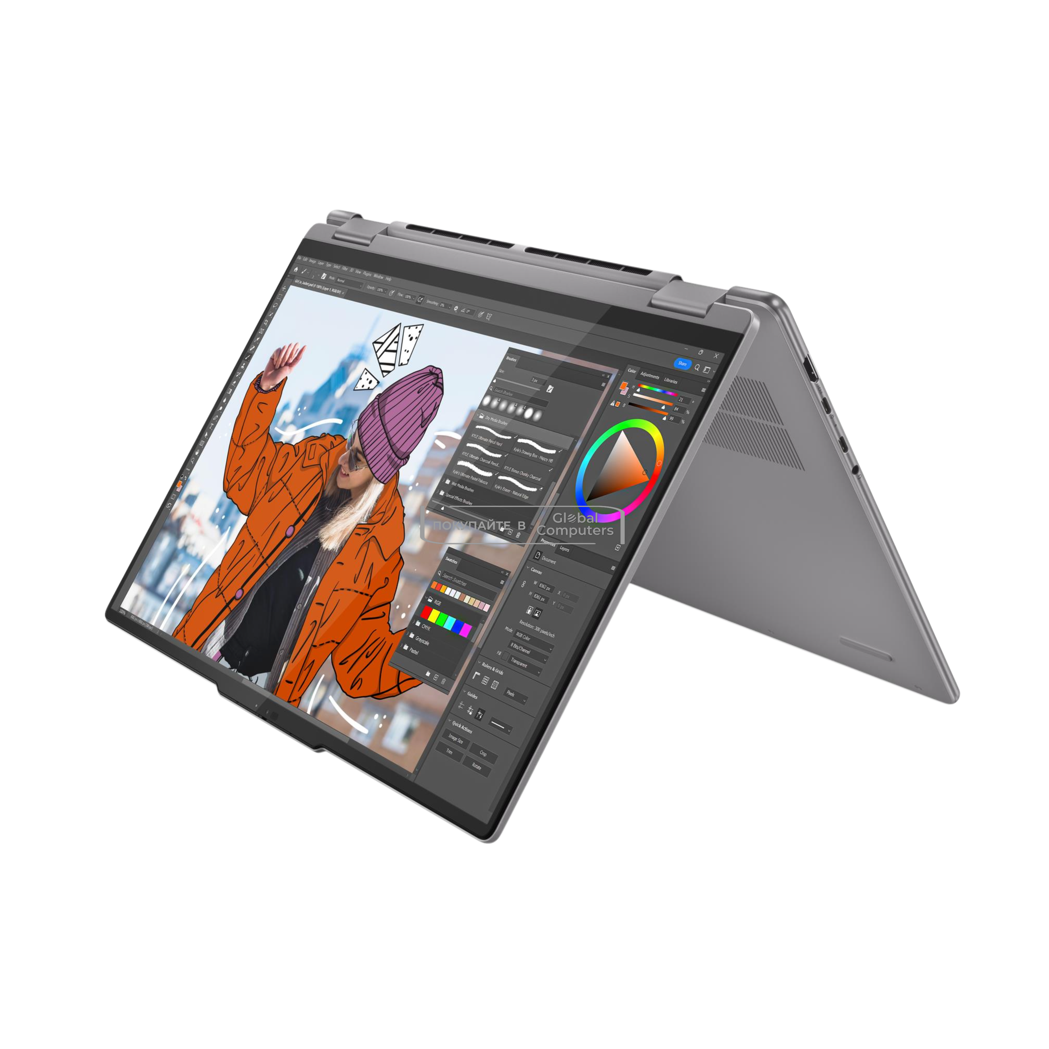 Lenovo Yoga 7 2-in-1 16AHP9 16" FHD AMD Ryzen 5 8640HS/8GB/512GB SSD/Win 11 (83DM0004US)