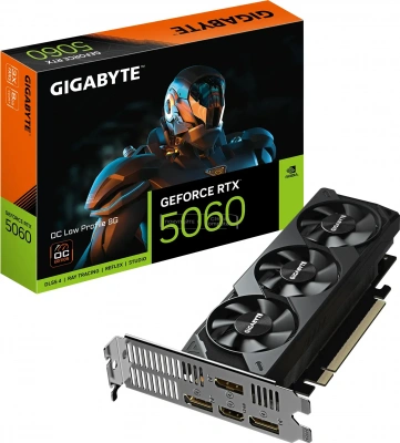 GIGABYTE GeForce RTX 5060 OC Low Profile 8G (9VN5060O8L-00-G10) фото